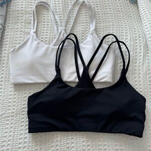 Fabletics Principal Low Impact Sports Bra - Black & White BOGO